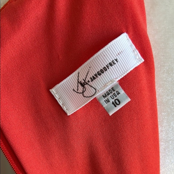 Jay Godfrey Red Formal Gown with Front Slit | 10 - Picture 5 of 8